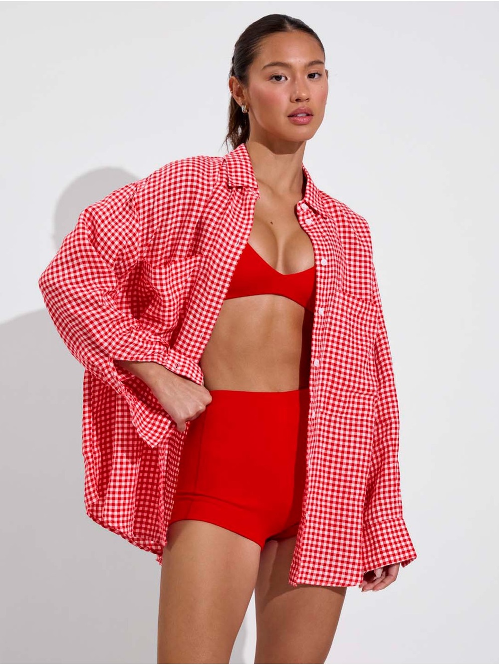 Left on Friday Getaway Button Down | Red | L/XL